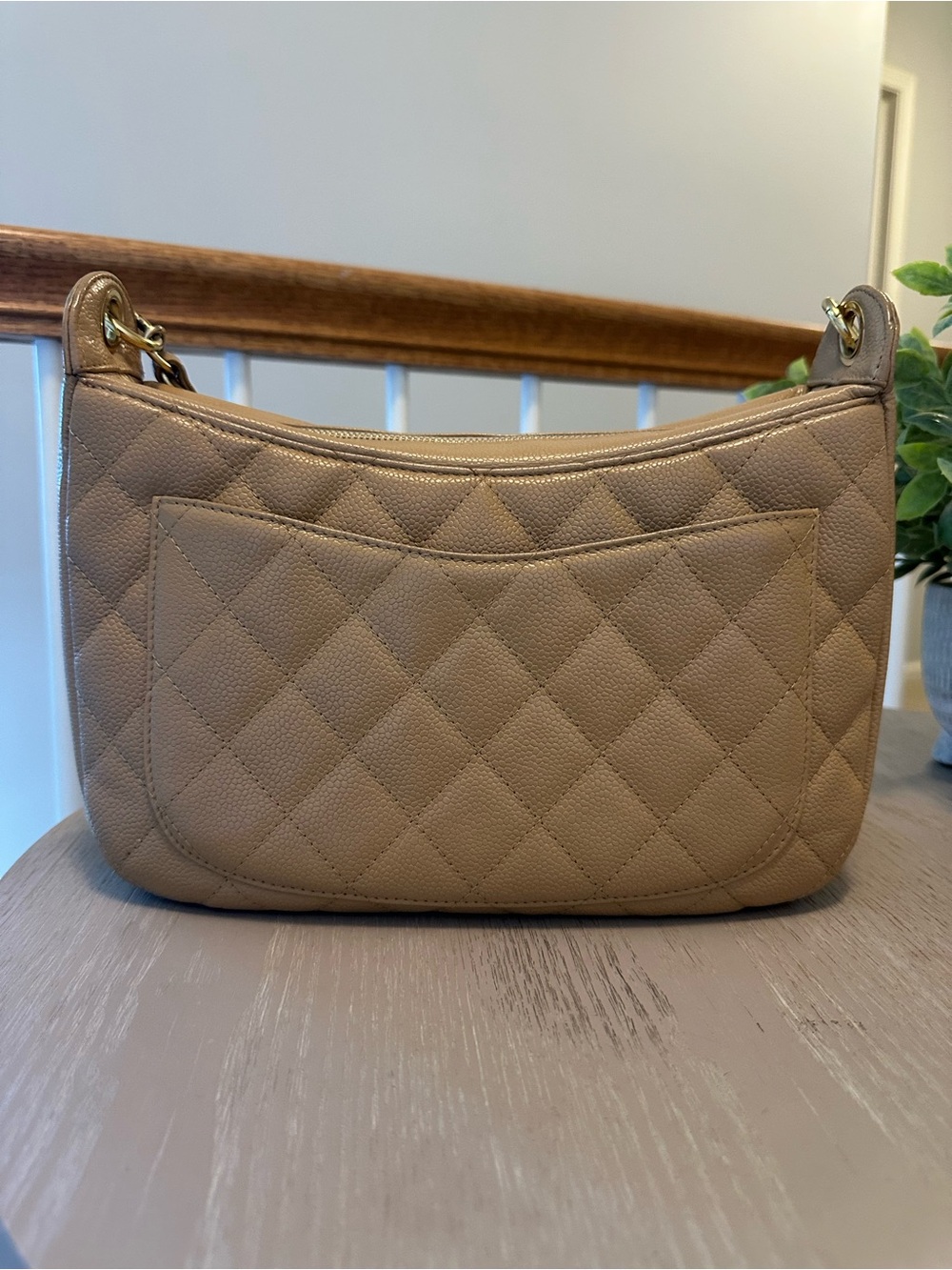 SOLD ♥️ Chanel Vintage Shoulder Bag - Caviar Leather - Vintage Chanel Hobo Bag - Picture 4 of 17